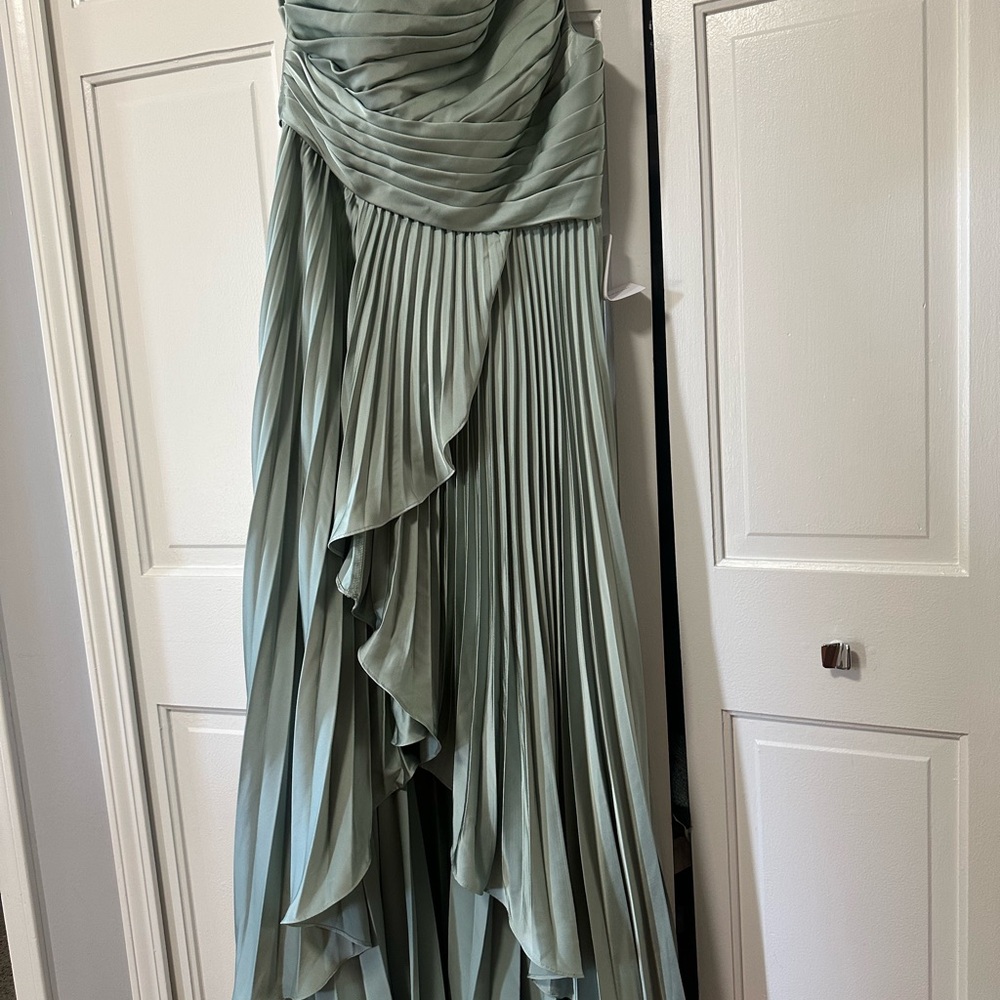 Christian Siriano Bridal Gown in Soft Green